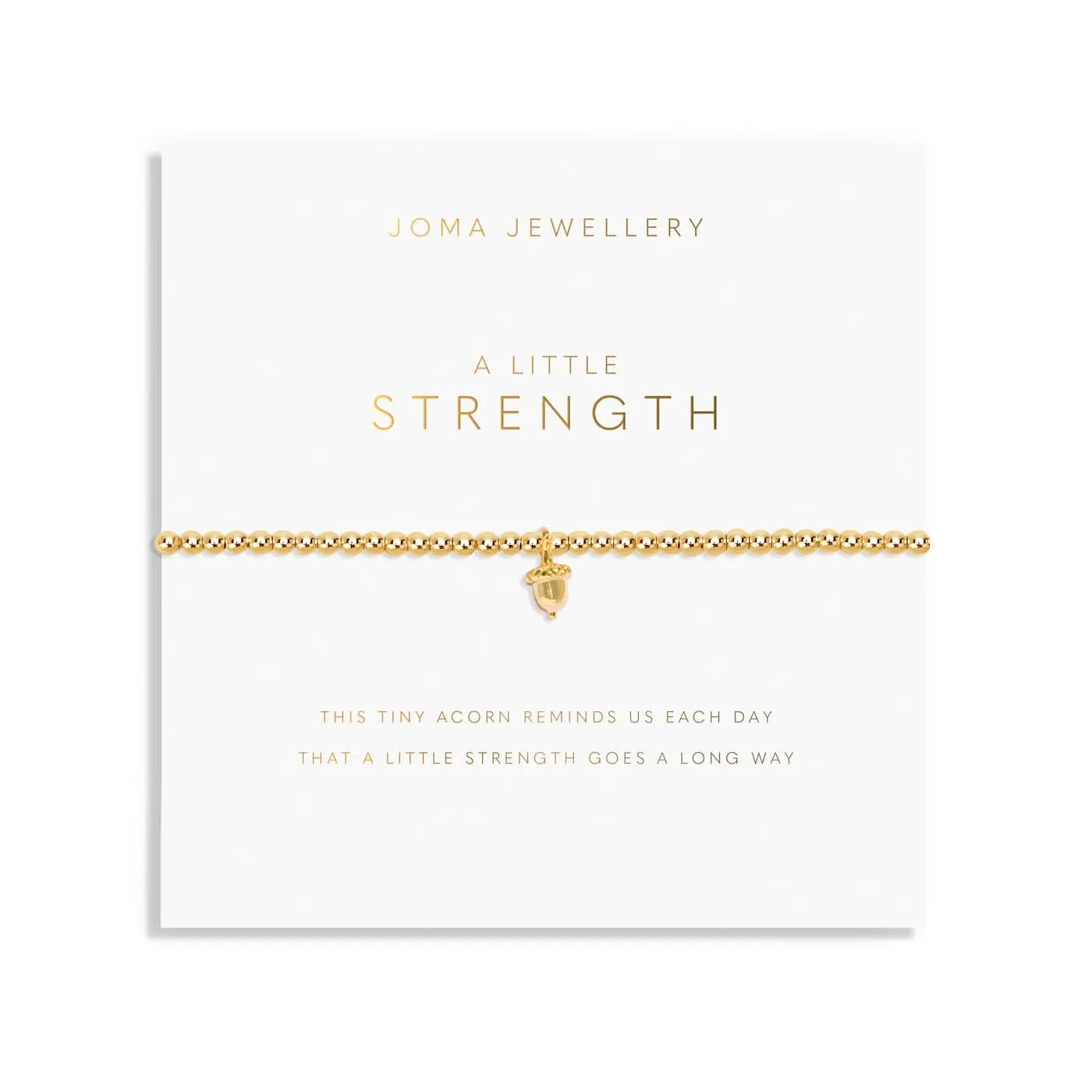 A Little Strength Gold Plated Bracelet 8215 Joma Jewellery