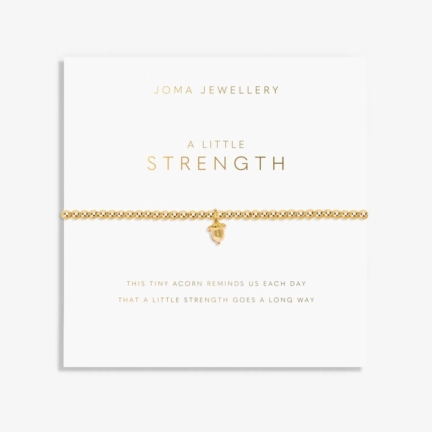 A Little Strength Gold Plated Bracelet 8215 Joma Jewellery