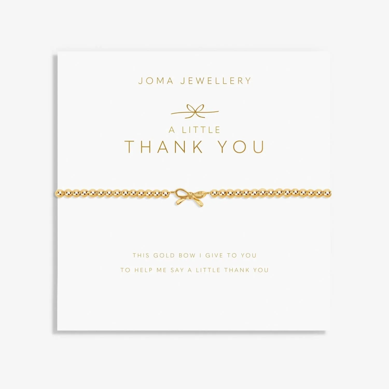 A Little Thank You Gold Plated Bracelet 8223 Joma Jewellery