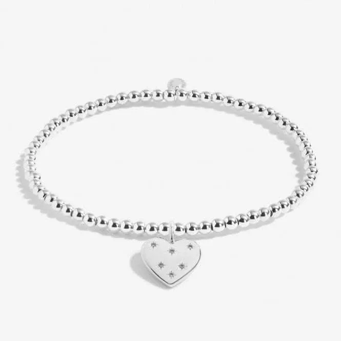 A Little thank You Midwife Silver Plated 17.5cm Stretch Bracelet 7004 Joma Jewellery