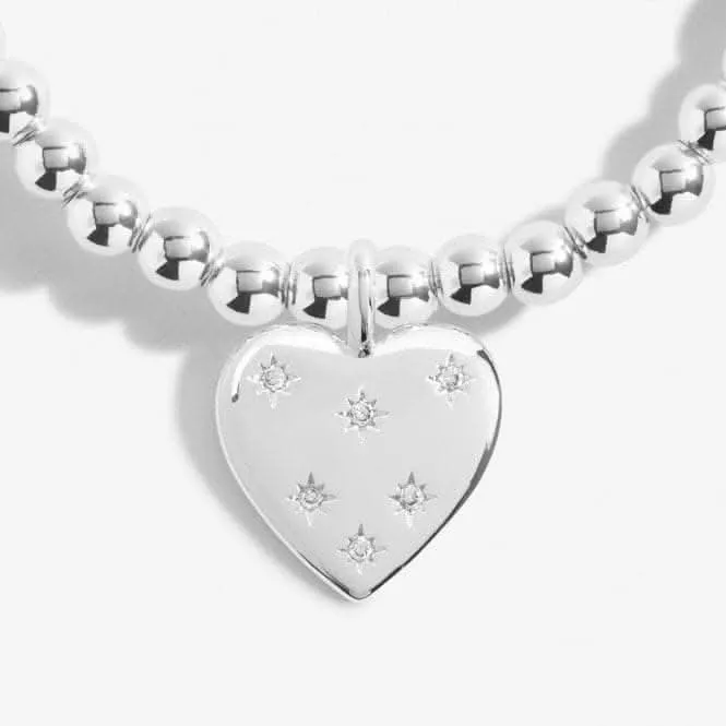 A Little thank You Midwife Silver Plated 17.5cm Stretch Bracelet 7004 Joma Jewellery