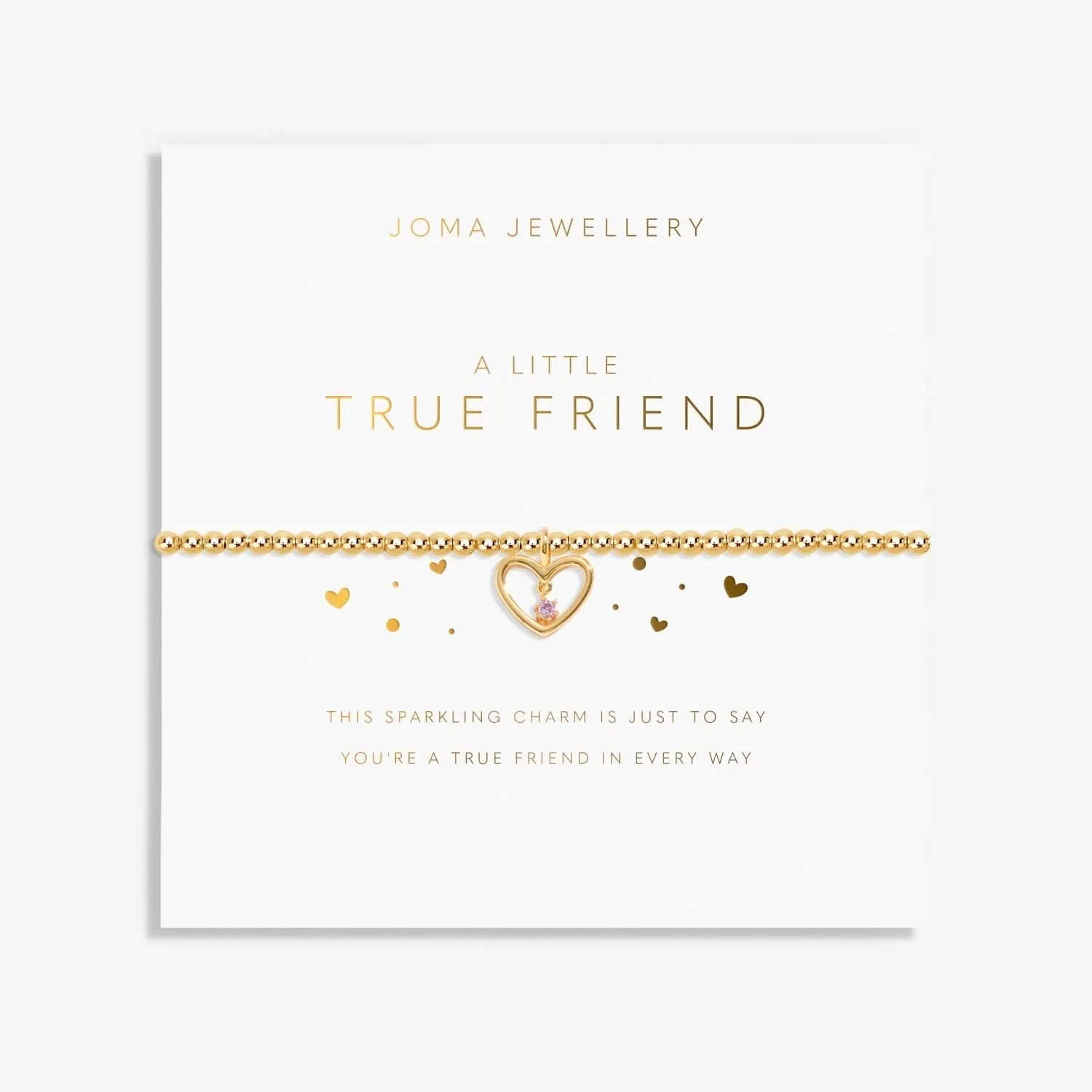 A Little True Friend Gold Plated Bracelet 8214 Joma Jewellery