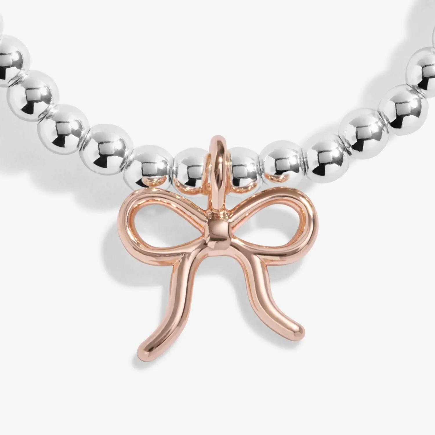 A Little You Are All things Lovely Silver & Rose Gold Plated Bracelet 8160 Joma Jewellery