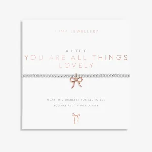 A Little You Are All things Lovely Silver & Rose Gold Plated Bracelet 8160 Joma Jewellery