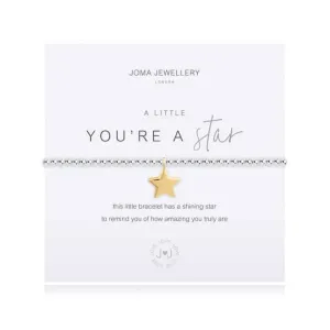 A Little You're A Star Silver Bracelet 17.5cm Bracelet 4084 Joma Jewellery