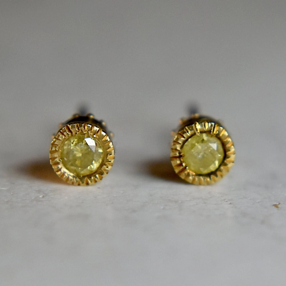 Adamantem Yellow Diamond Studs