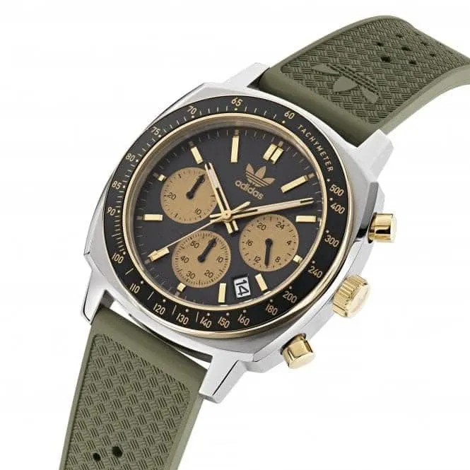 Adidas Unisex Master Originals One Chrono Green Watch AOFH23504
