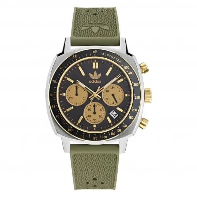Adidas Unisex Master Originals One Chrono Green Watch AOFH23504