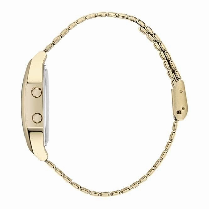 Adidas Unisex Digital Two Gold-Tone Watch AOST22071