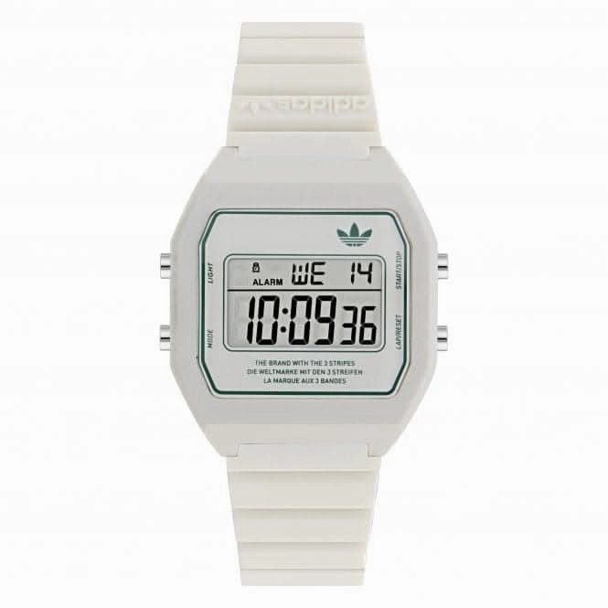 Adidas Unisex Digital Two White Watch AOST23557