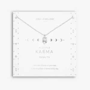 Affirmation Crystal A Little Karma Howlite Silver 46cm Extender Necklace 5265 Joma Jewellery