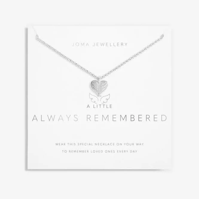 Always Remembered Silver 46cm   5cm Necklace 6111 Joma Jewellery