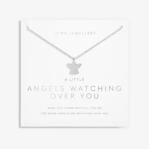Angels Watching Over You Silver 46cm   5cm Necklace 6112 Joma Jewellery