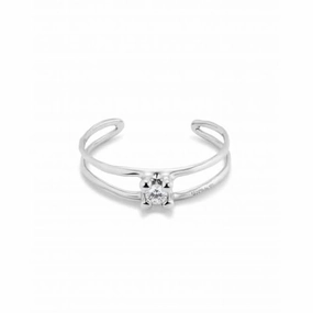 Anima Silver Plated Rigid Central White Zirconia Bangle PUL2432BLNMTL0M Unode50 Jewelry And Accessories