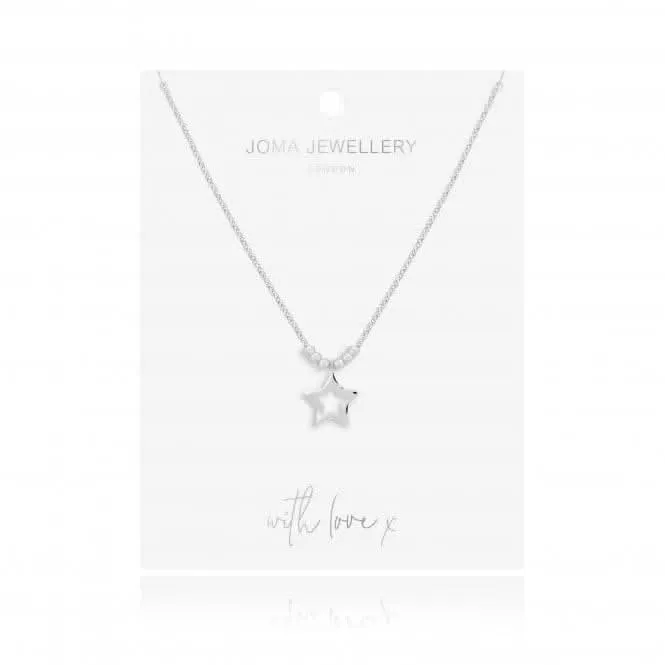 Arabella Hammered Star Long Wrap Necklace  4876 Joma Jewellery