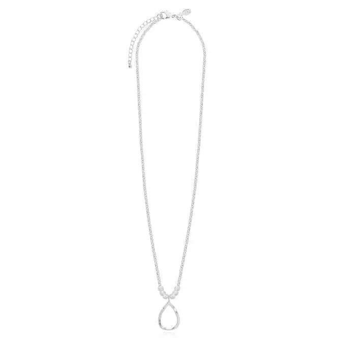 Arabella Hammered Teardrop Long Wrap Necklace  4878 Joma Jewellery
