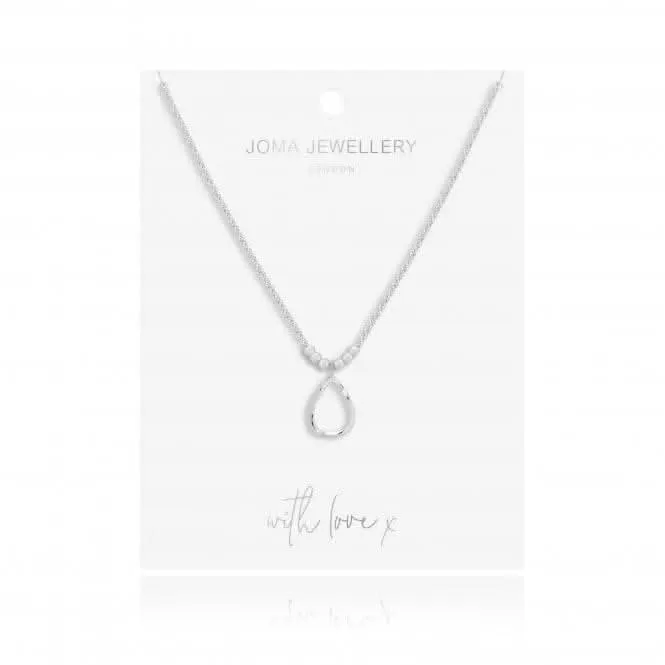 Arabella Hammered Teardrop Long Wrap Necklace  4878 Joma Jewellery