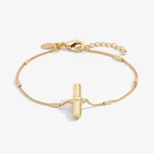 Aura Gold Bar Gold 18cm   3cm Extender Bracelet 6294 Joma Jewellery