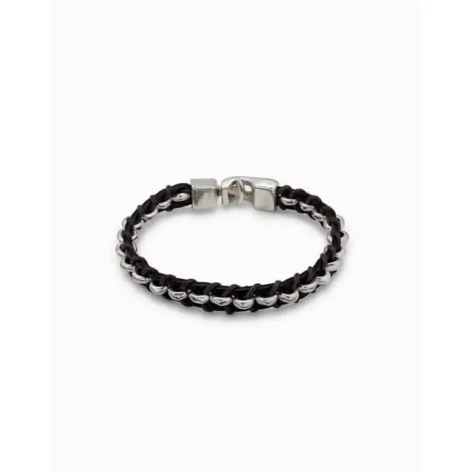 Authentic Silver Leather Bracelet Unode50 Jewelry And Accessories