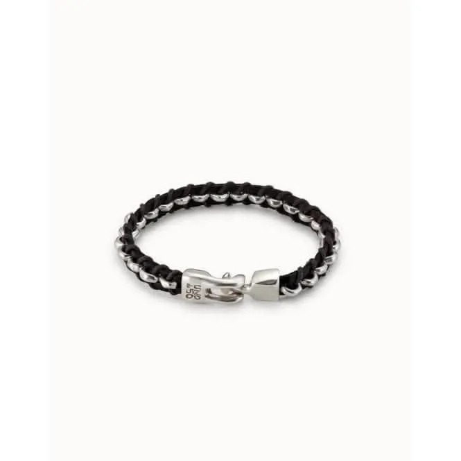 Authentic Silver Leather Bracelet Unode50 Jewelry And Accessories