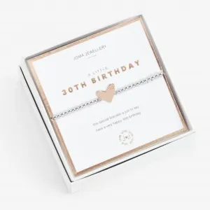 Beautifully Boxed A Little Happy 30th Birthday Bracelet 5077 Joma Jewellery