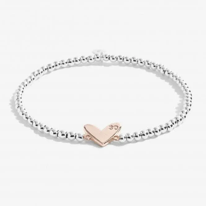 Beautifully Boxed A Little Happy 30th Birthday Bracelet 5077 Joma Jewellery