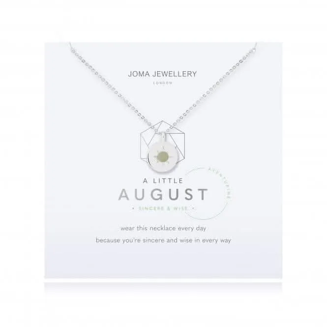 Birthstone a little August Aventurine Necklace 4661 Joma Jewellery
