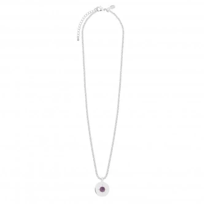 Birthstone a little February Amethyst Necklace 4655 Joma Jewellery