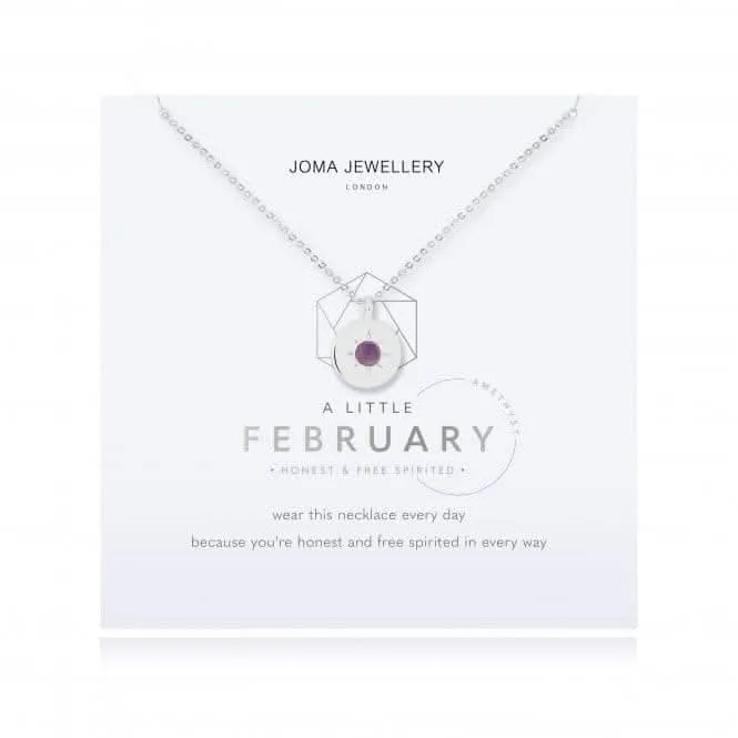 Birthstone a little February Amethyst Necklace 4655 Joma Jewellery