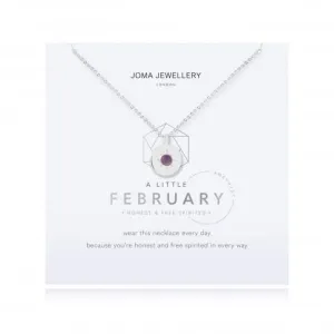 Birthstone a little February Amethyst Necklace 4655 Joma Jewellery