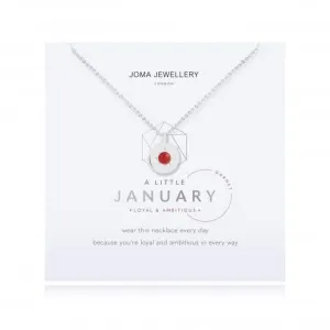Birthstone a little January Garnet Necklace 4654 Joma Jewellery