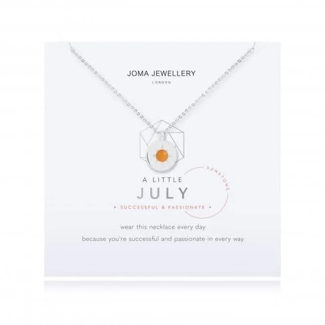 Birthstone a little July Sunstone Necklace 4660 Joma Jewellery