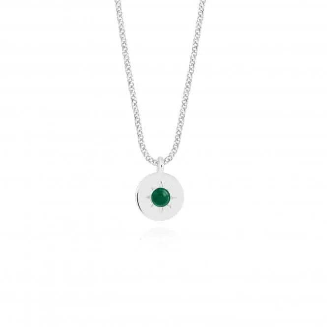 Birthstone a little May Green Agate Necklace 4658 Joma Jewellery