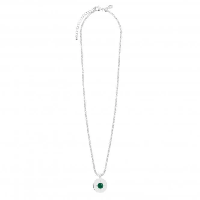 Birthstone a little May Green Agate Necklace 4658 Joma Jewellery