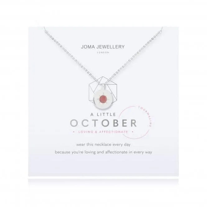 Birthstone a little October Tourmaline Necklace 4663 Joma Jewellery