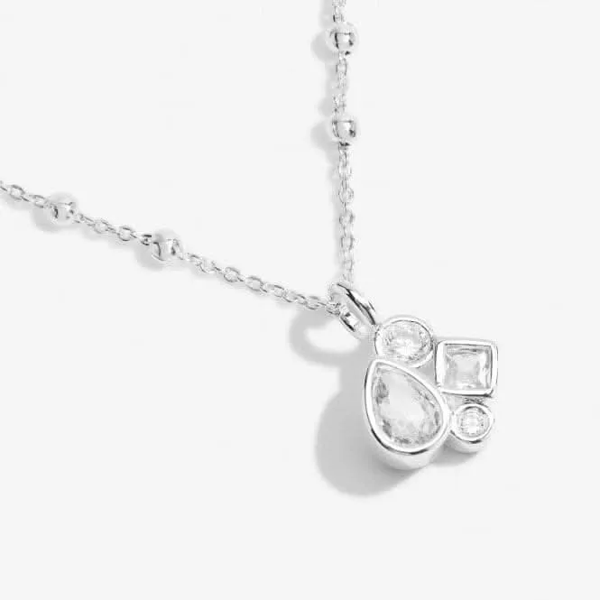 Bridal A Little Beautiful Bride Silver Plated 46cm   5cm Necklace 7030 Joma Jewellery