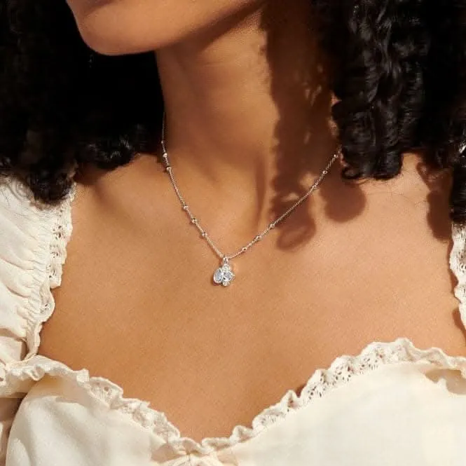 Bridal A Little Beautiful Bride Silver Plated 46cm   5cm Necklace 7030 Joma Jewellery