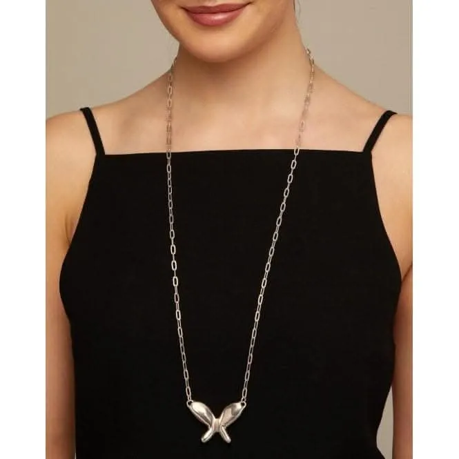 Butterfly Wings Necklace COL1860MTL0000U Unode50 Jewelry And Accessories