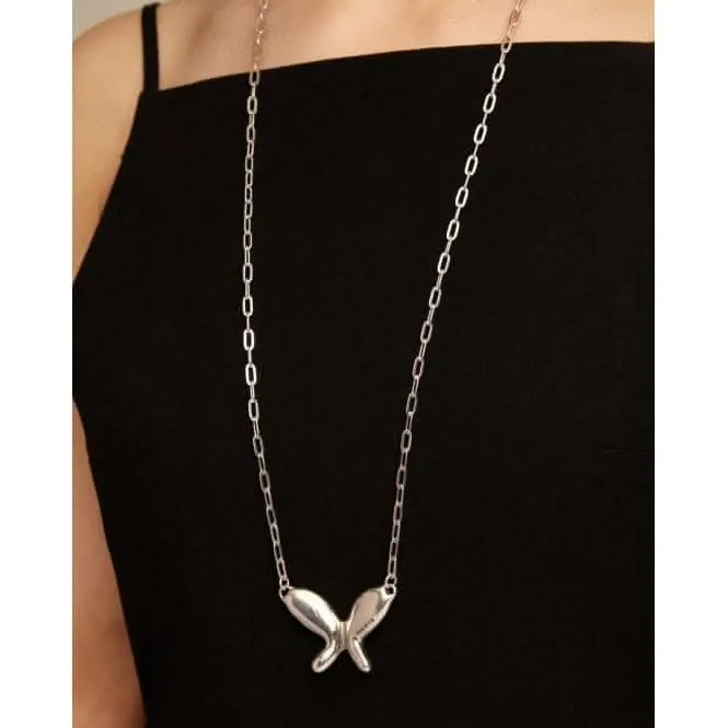 Butterfly Wings Necklace COL1860MTL0000U Unode50 Jewelry And Accessories