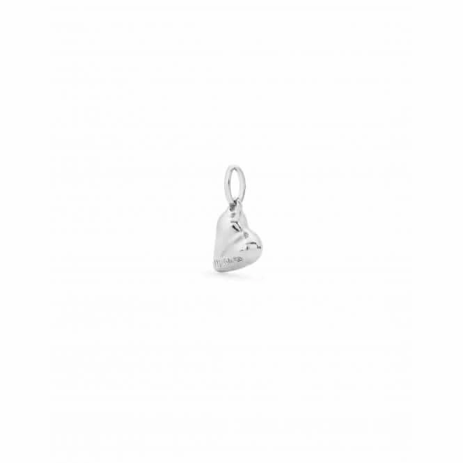 Charm Heart Silver Plated Heart Shape Charm CHA0244MTL0000U Unode50 Jewelry And Accessories