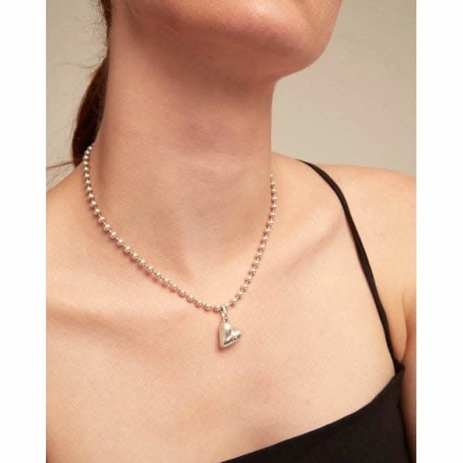 Charm Heart Silver Plated Heart Shape Charm CHA0244MTL0000U Unode50 Jewelry And Accessories