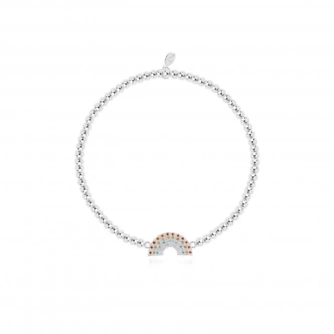 Childrens A Little Be Kind Silver 15.5cm Stretch Bracelet C504 Joma Jewellery