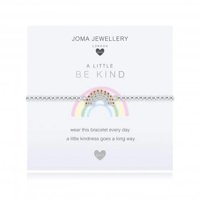 Childrens A Little Be Kind Silver 15.5cm Stretch Bracelet C504 Joma Jewellery