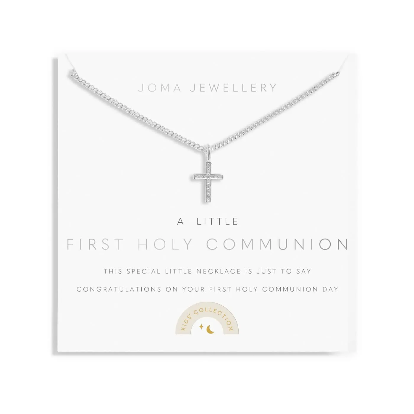 Children's A Little First Holy Communion Silver Plated Necklace C802 Joma Jewellery