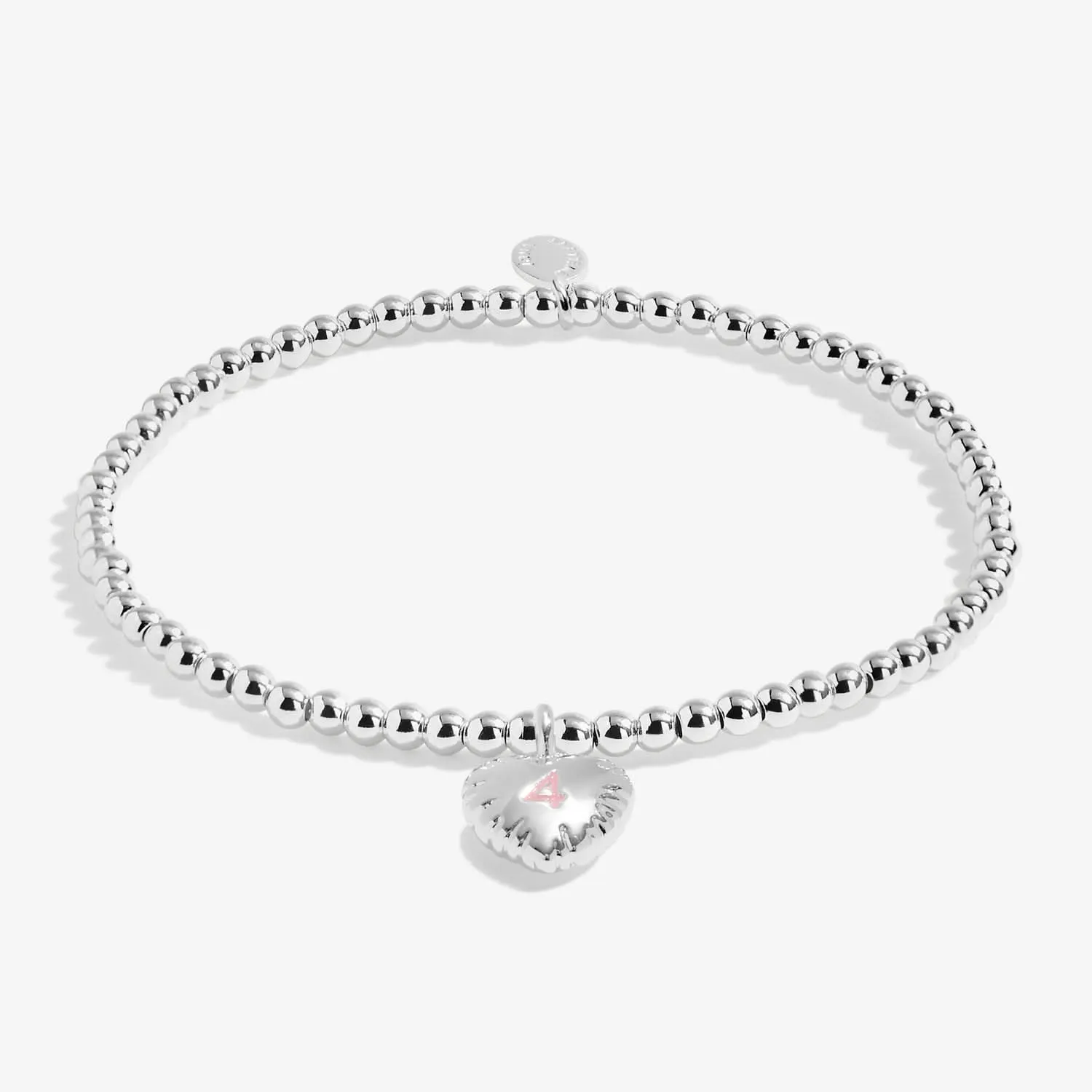 Children's Confetti A Little 4th Birthday Silver Plated Bracelet C840 Joma Jewellery