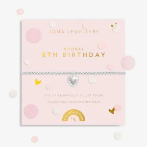 Children's Confetti A Little 8th Birthday Silver Plated Bracelet C834 Joma Jewellery