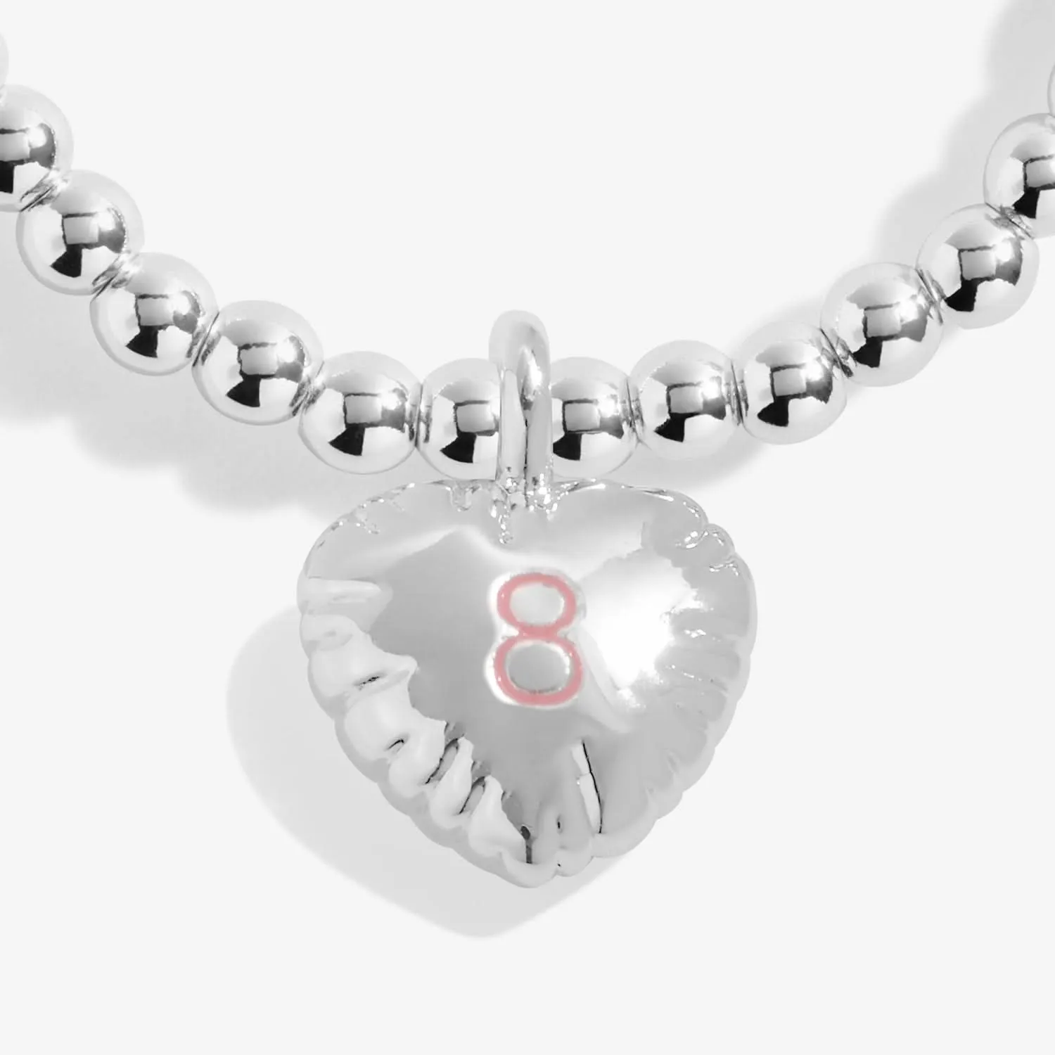 Children's Confetti A Little 8th Birthday Silver Plated Bracelet C834 Joma Jewellery