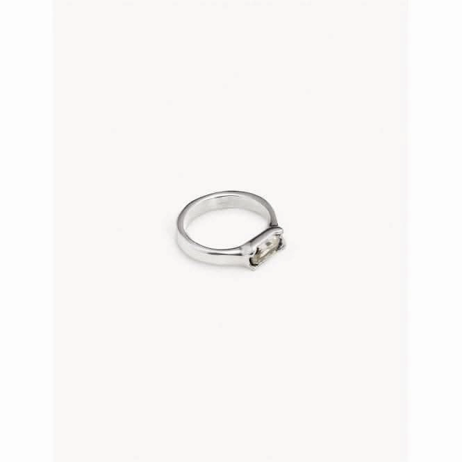 Cobra White Metal Faceted Crystal Ring Unode50 Jewelry And Accessories