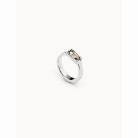 Cobra White Metal Faceted Crystal Ring Unode50 Jewelry And Accessories
