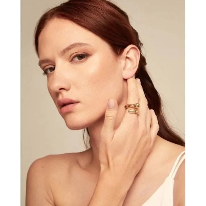 Comeback 18k Gold Plated Ring ANI0803ORO Unode50 Jewelry And Accessories